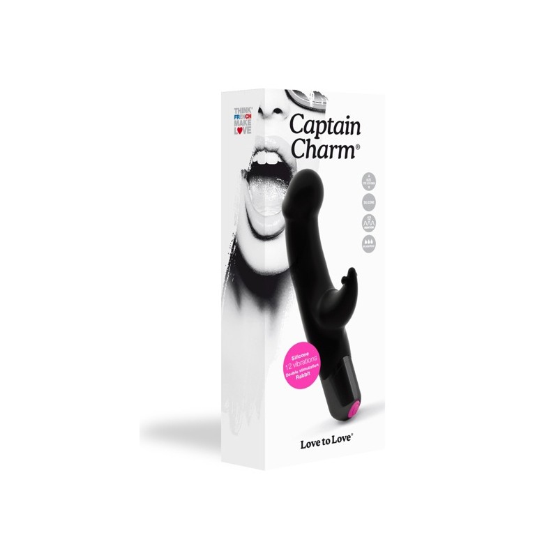 Vibro Rabbit Captain Charm Black