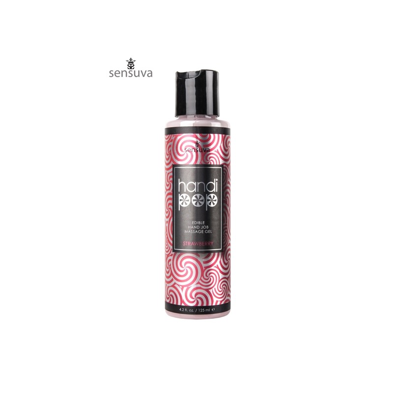 Gel de masturbation Handipop fraise Gel de masturbation Handipop fraise
