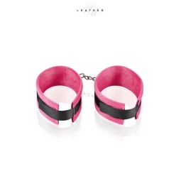 Menottes de chevilles rose et noir