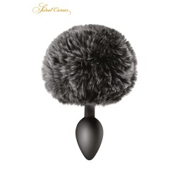 Plug queue de lapin - noir