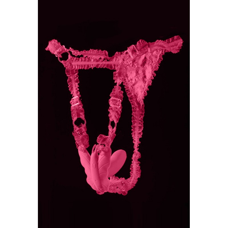 Stimulateur papillon connecté Lydia - rose