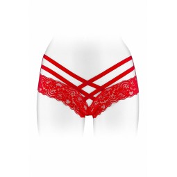 Tanga ouvert Anne - rouge