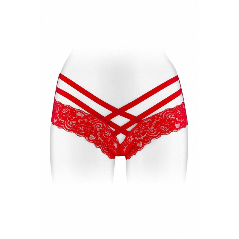 Tanga ouvert Anne - rouge Tanga ouvert Anne - rouge