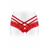 Tanga ouvert Anne - rouge