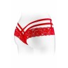 Tanga ouvert Anne - rouge