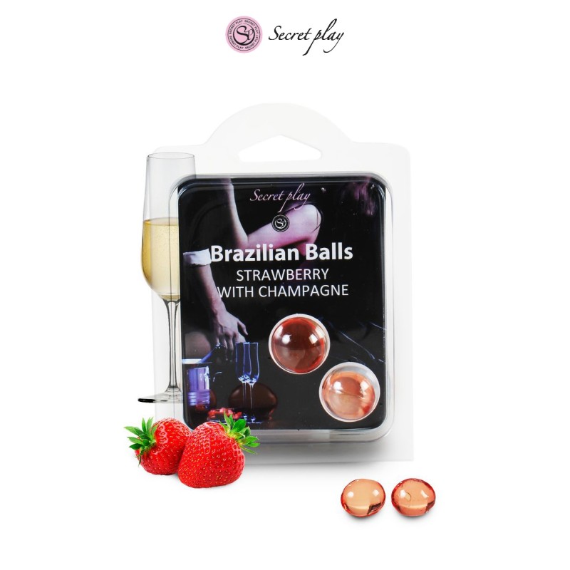 2 Brazilian Balls - fraise & champagne 2 Brazilian Balls - fraise & champagne