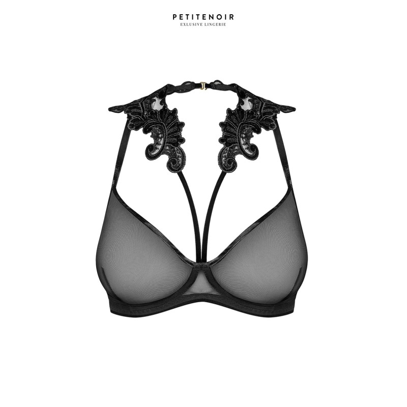 Soutien-gorge à armatures tulle et broderies