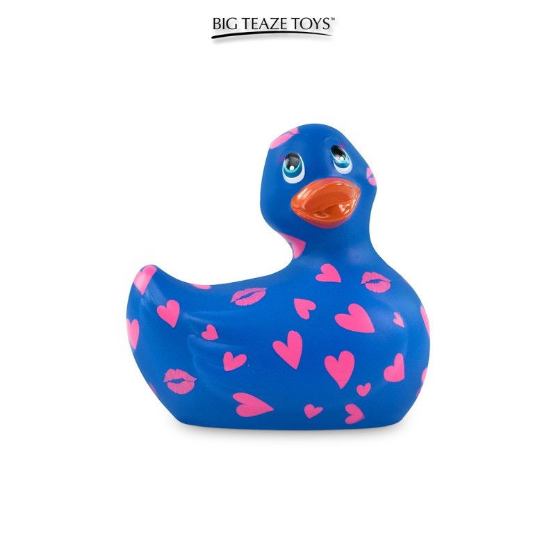 Mini canard vibrant Romance bleu et rose Mini canard vibrant Romance bleu et rose