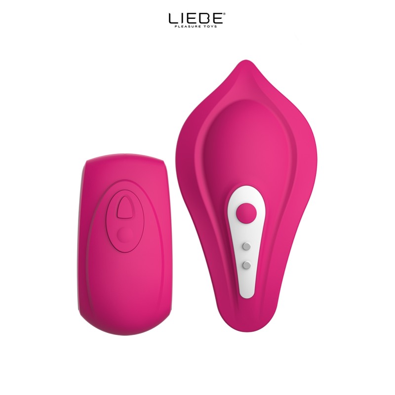 Stimulateur chauffant télécommandé Panty Vibe - cerise