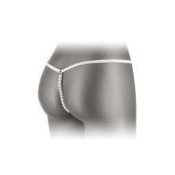 String avec perles Venusina - blanc