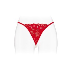 String avec perles Venusina - rouge