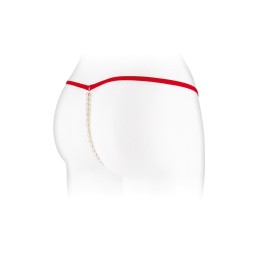 String avec perles Venusina - rouge