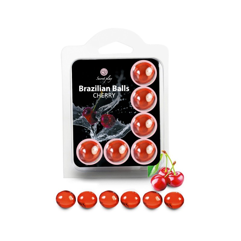 6 Brazilian Balls - cerise 6 Brazilian Balls - cerise