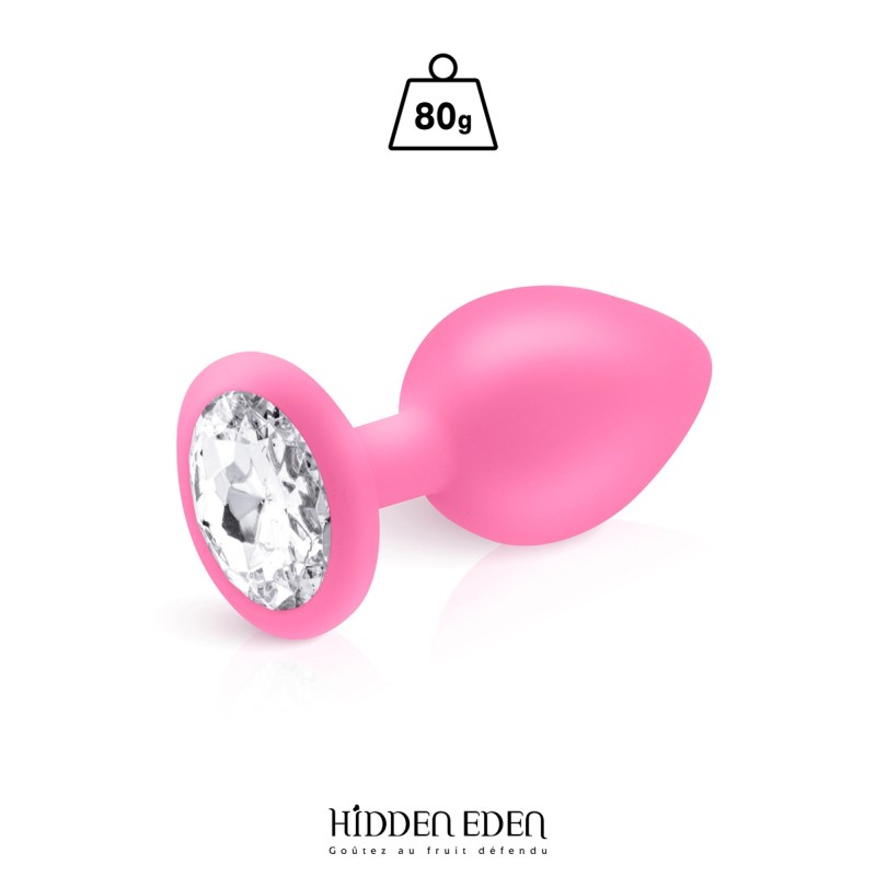 Plug bijou silicone rose L - Hidden Eden Plug bijou silicone rose L - Hidden Eden