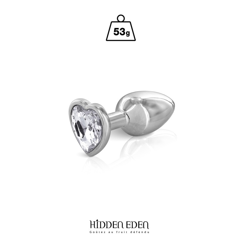 Plug bijou coeur aluminium S - Hidden Eden Plug bijou coeur aluminium S - Hidden Eden