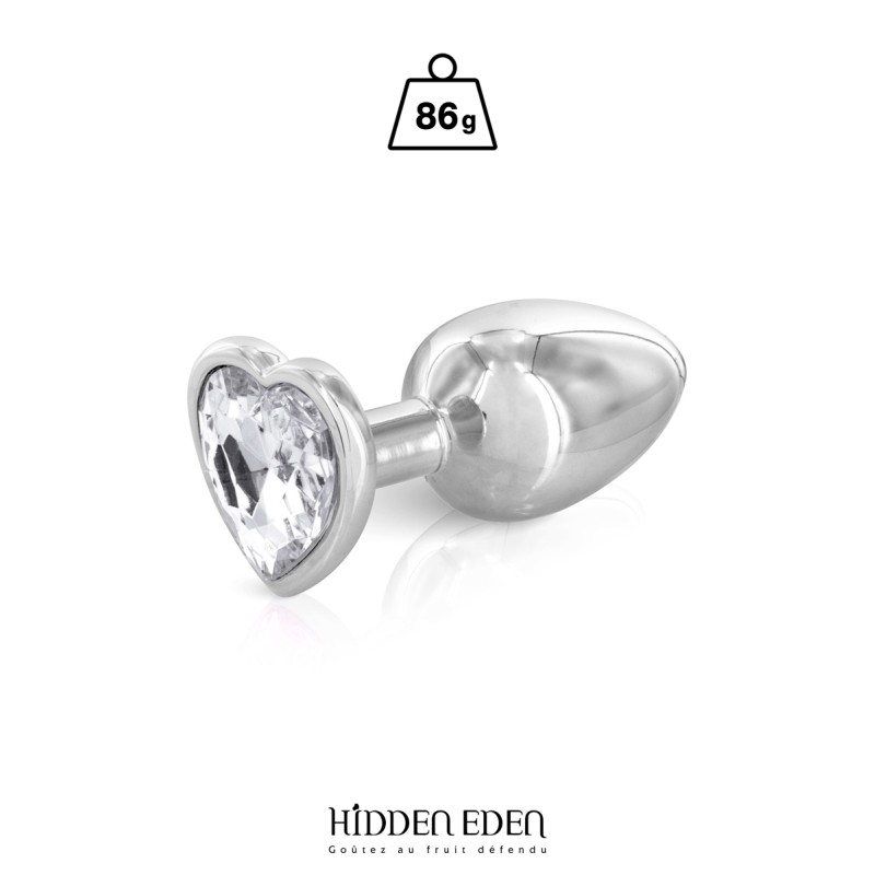 Plug bijou coeur aluminium M - Hidden Eden Plug bijou coeur aluminium M - Hidden Eden