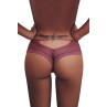 Tanga bordeaux dentelle - Paris Hollywood