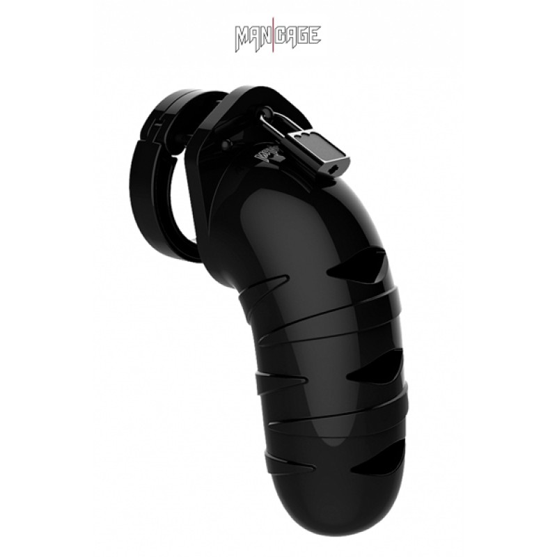 Cage de chasteté 14cm ManCage 05 noir Cage de chasteté 14cm ManCage 05 noir