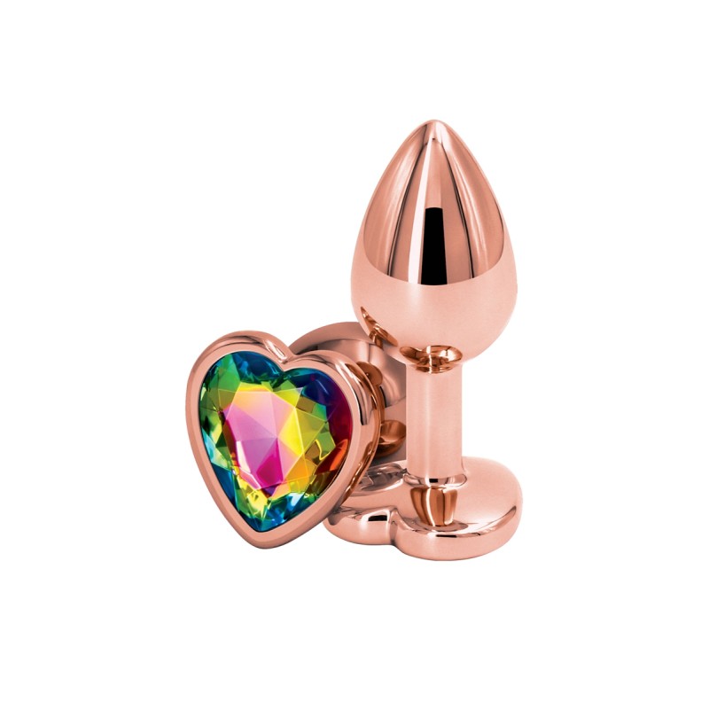 Plug anal aluminium coeur Rose Gold S - Rear Assets Plug anal aluminium coeur Rose Gold S - Rear Assets