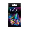 Plug anal aluminium coeur multicolore S - Rear Assets
