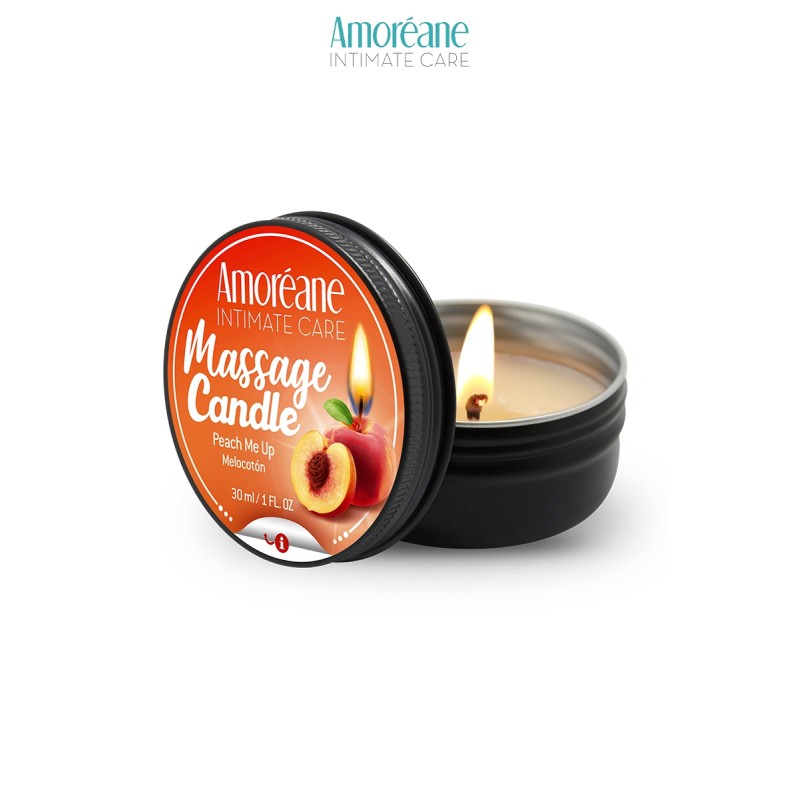 Bougie de massage pêche - Amoreane Bougie de massage pêche - Amoreane