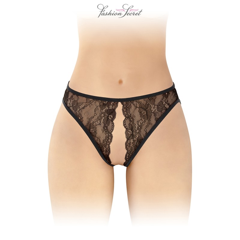 String noir ouvert Victoria - Fashion Secret String noir ouvert Victoria - Fashion Secret