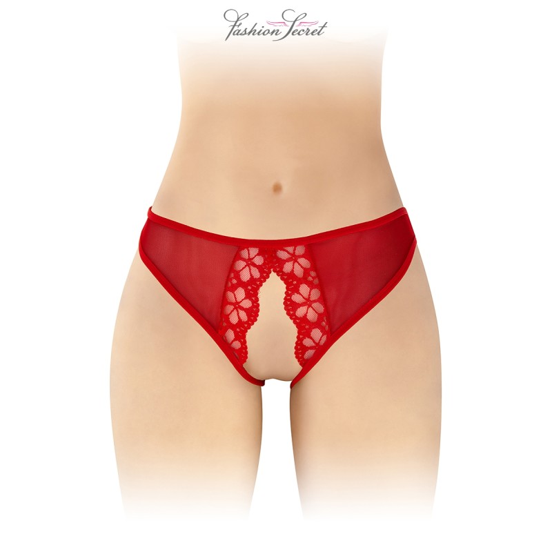 Culotte rouge ouverte Ambre - Fashion Secret Culotte rouge ouverte Ambre - Fashion Secret