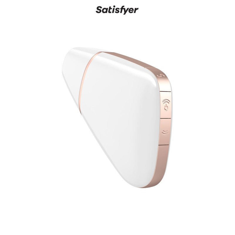 Stimulateur clitoridien connecté Love triangle blanc - Satisfyer