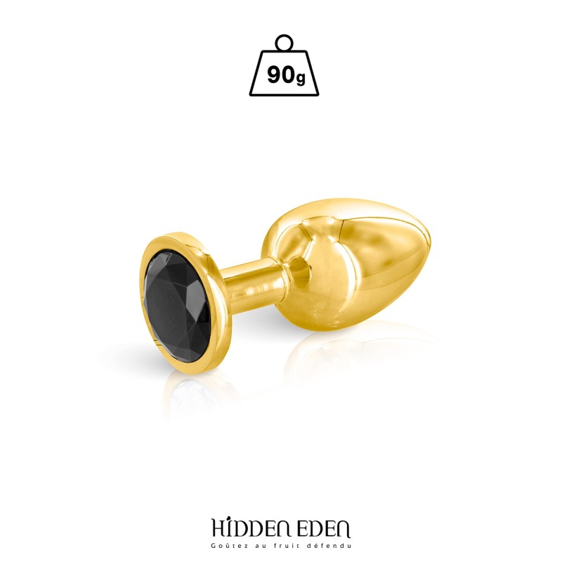 Plug bijou aluminium or et noir M - Hidden Eden Plug bijou aluminium or et noir M - Hidden Eden