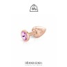 Plug bijou aluminium rose gold XS - Hidden Eden