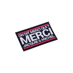 Ecusson rectangle Jacquie et Michel