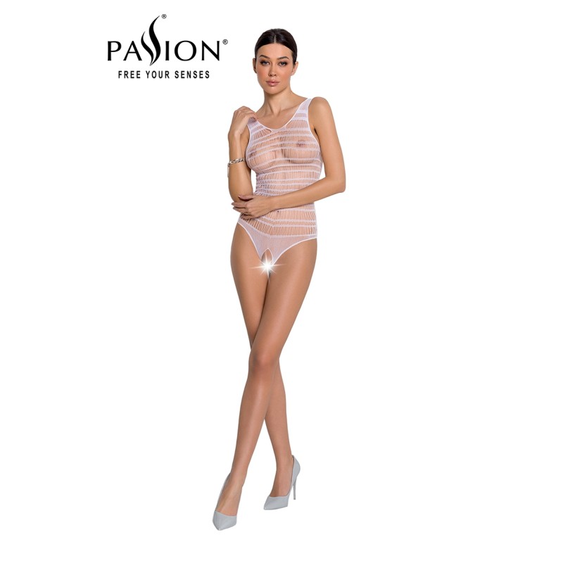 Body résille ouvert BS086 - Blanc Body résille ouvert BS086 - Blanc