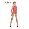 Body résille ouvert BS087 - Rouge
