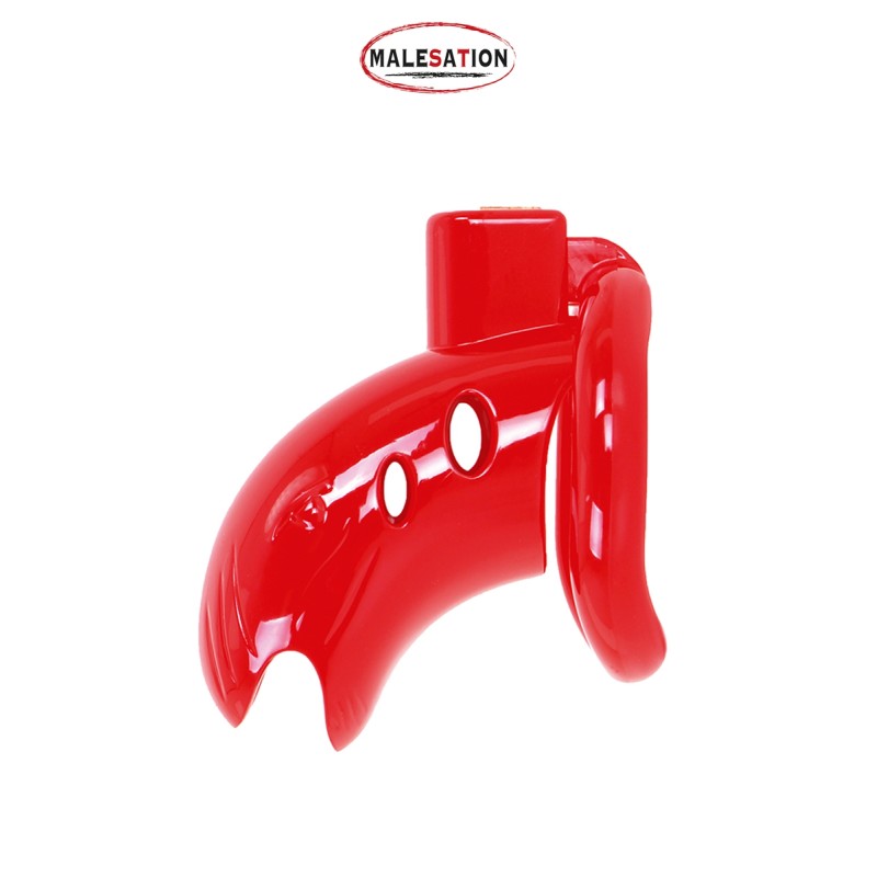 Cage de chasteté ABS rouge - Malesation Cage de chasteté ABS rouge - Malesation