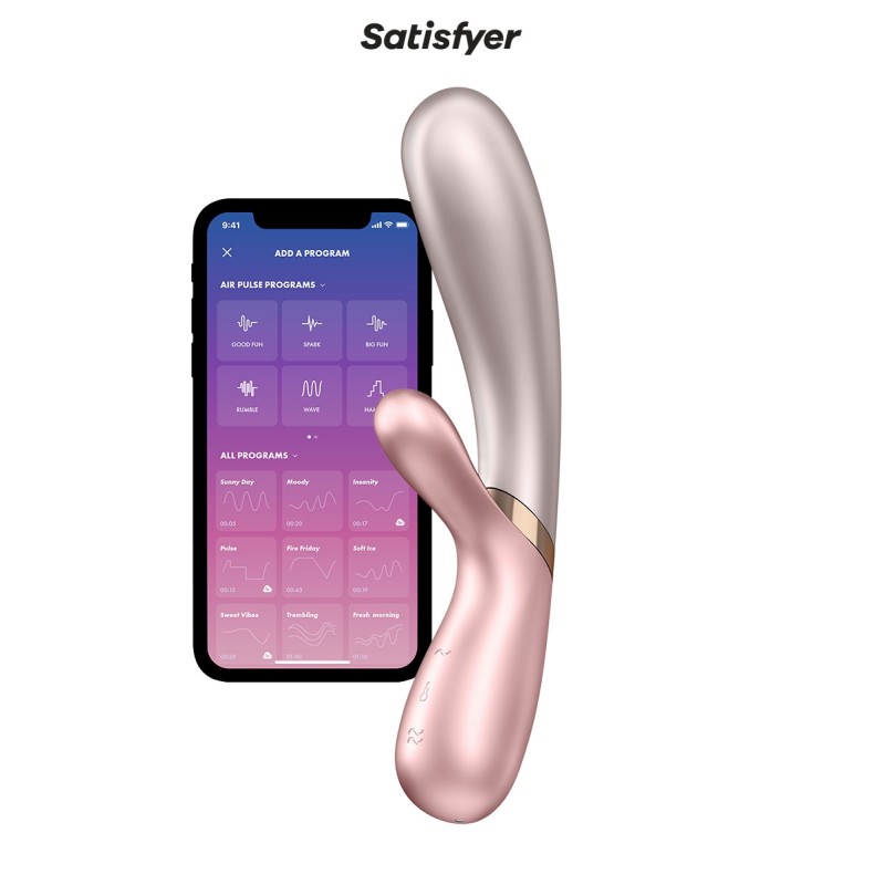 Rabbit chauffant Hot Lover rose - Satisfyer Rabbit chauffant Hot Lover rose - Satisfyer