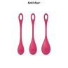 Kit d'entrainement pelvien Yoni Power 1 Rouge - Satisfyer