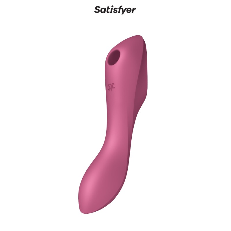 Stimulateur Curvy Trinity 3 rouge - Satisfyer Stimulateur Curvy Trinity 3 rouge - Satisfyer