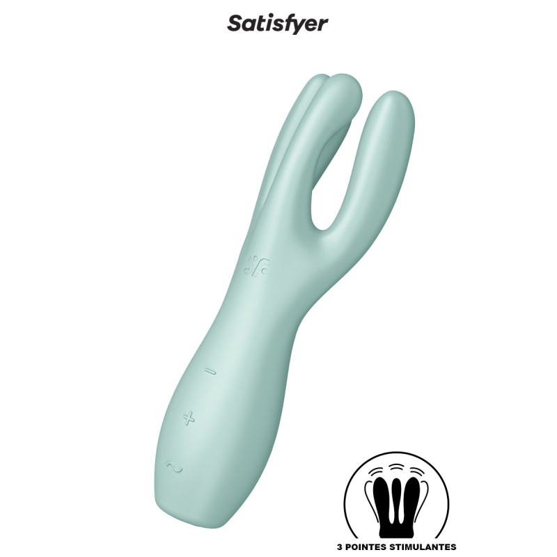 Stimulateur Threesome 3 vert - Satisfyer Stimulateur Threesome 3 vert - Satisfyer