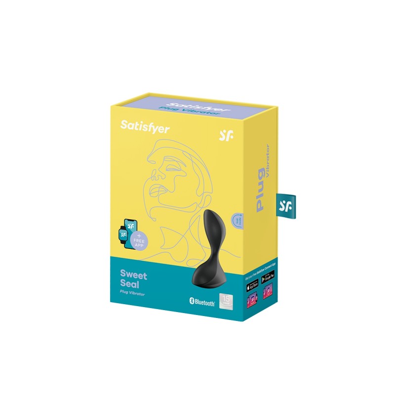 Plug anal connecté Sweet Seal noir - Satisfyer