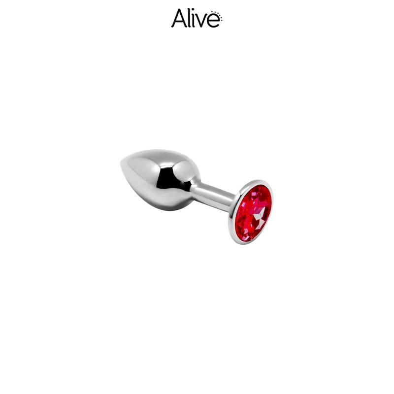Plug métal bijou rouge S - Alive Plug métal bijou rouge S - Alive