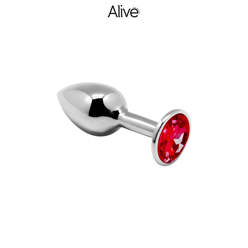 Plug métal bijou rouge L - Alive Plug métal bijou rouge L - Alive