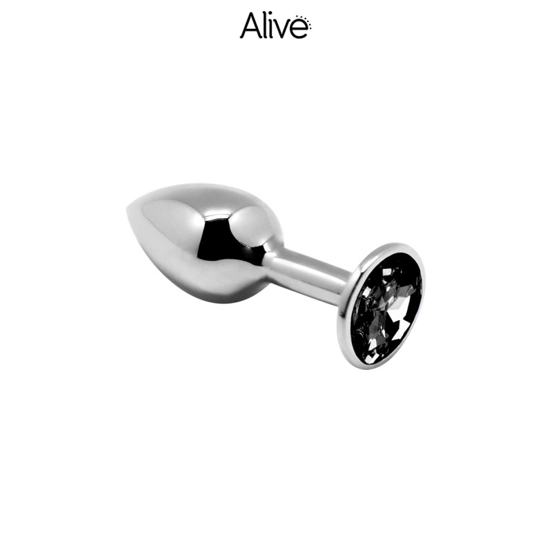 Plug métal bijou noir L - Alive Plug métal bijou noir L - Alive