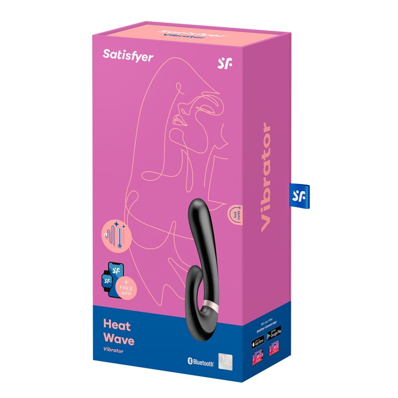 Vibro Rabbit Heat Wave noir - Satisfyer