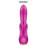 Vibro Rabbit connecté Double Flex violet - Satisfyer