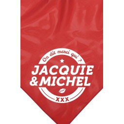 Bandana rouge Jacquie & Michel